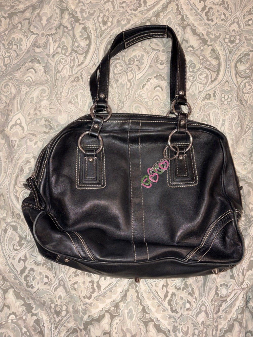 Vintage COACH Large Soho Black Leather bag